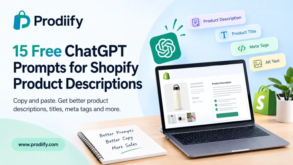 Free ChatGPT Prompts for Shopify Product Descriptions